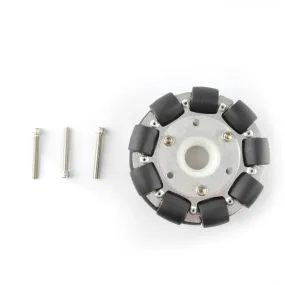 100mm Double Aluminum Omni Wheel w/ Bearing Rollers