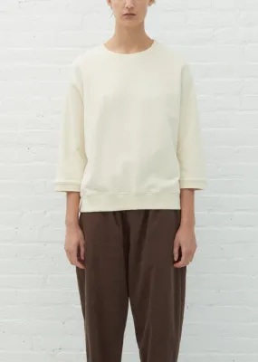 3/4 Sleeve Sweatshirt — Creme