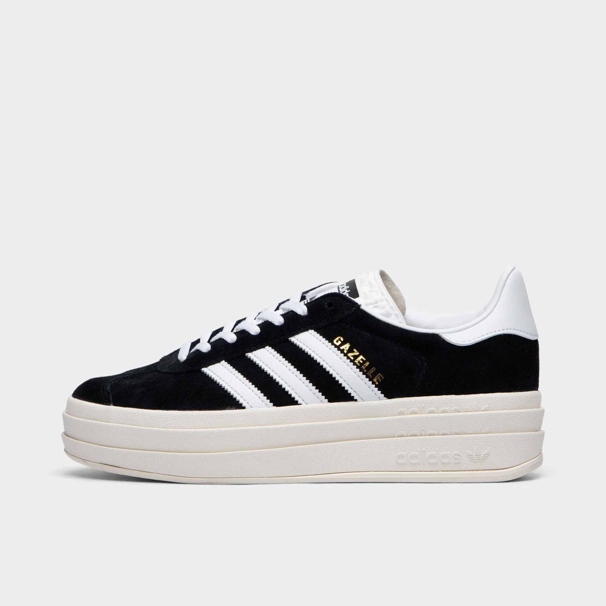 adidas Originals Women's Gazelle Bold Core Black / Cloud White - Core White