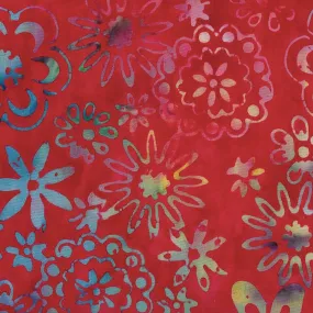 Anthology Batik - Be Colourful 3175Q X Jewel Flowers By The Yard