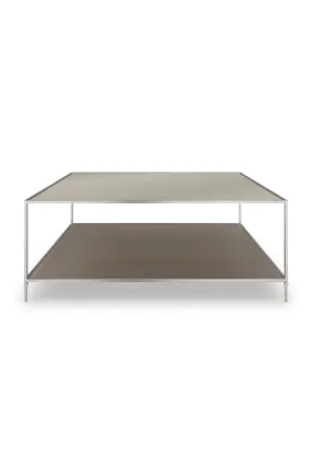 Antique Mirror Square Cocktail Table | Caracole Shimmer