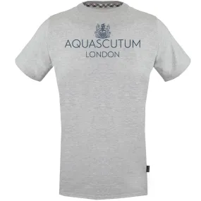 Aquascutum Bold London Logo Grey T-Shirt