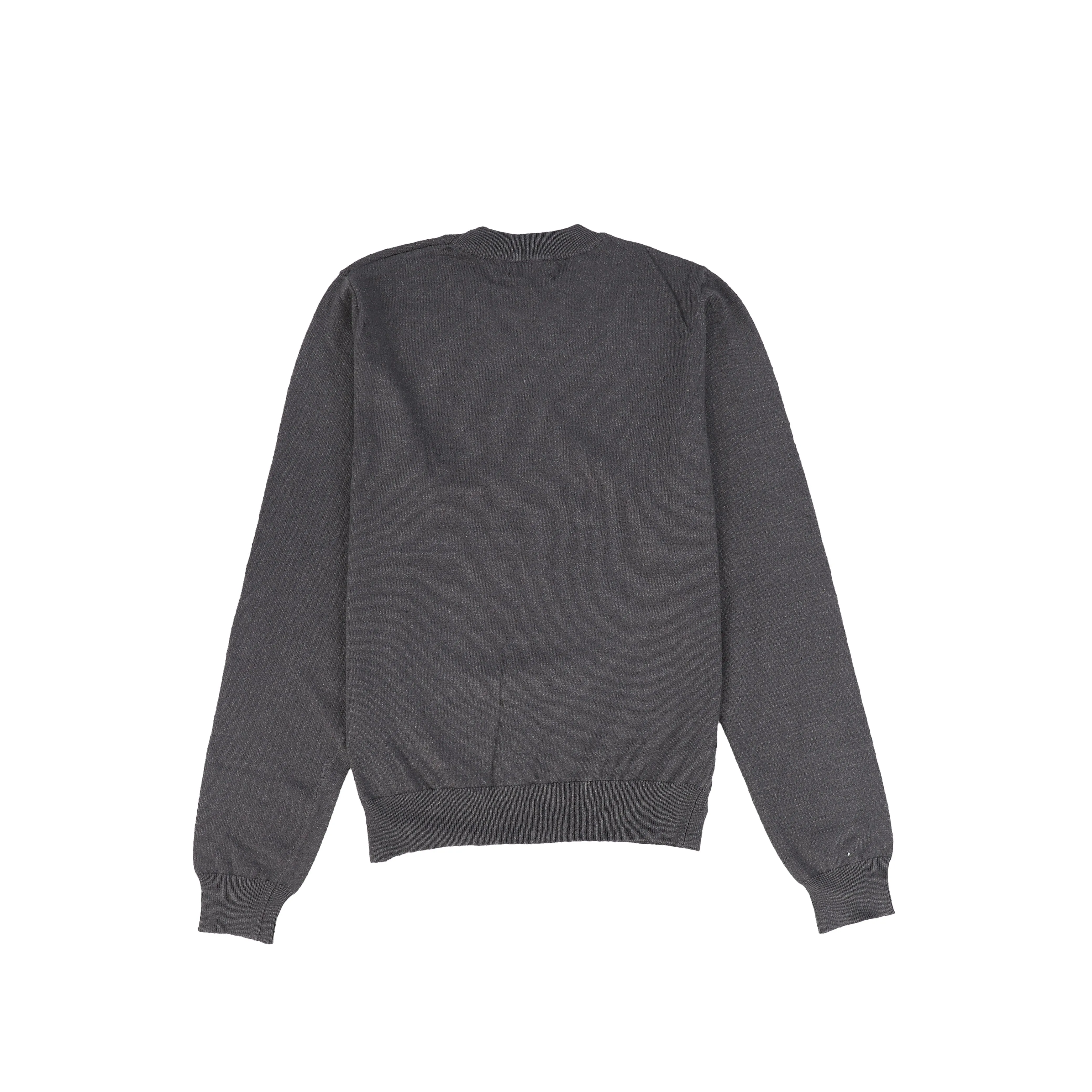 BAMBOO CHARCOAL KNIT EMBLEM SWEATER