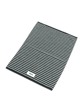 Bathmat (Striped) - Black / Mint