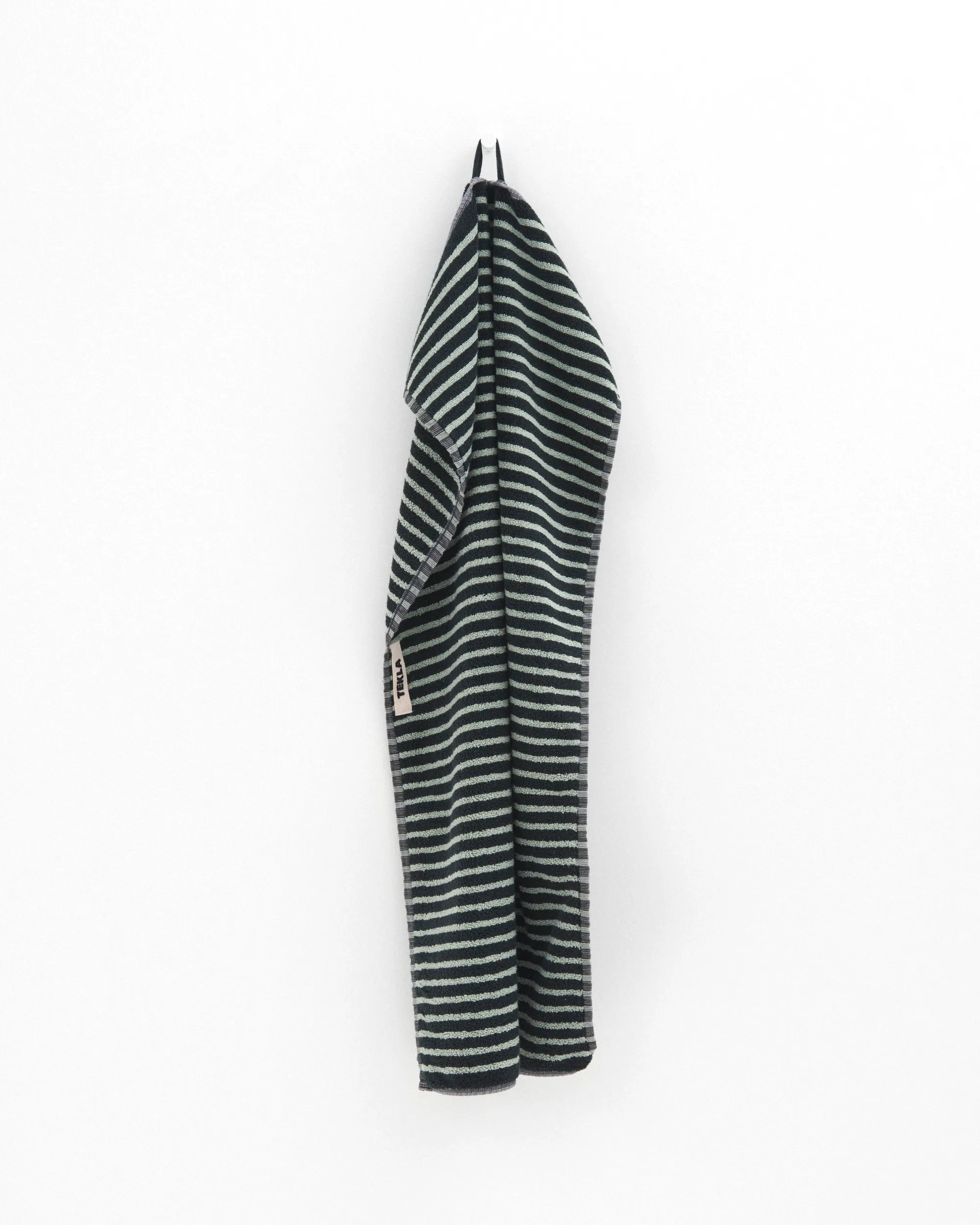 Bathmat (Striped) - Black / Mint