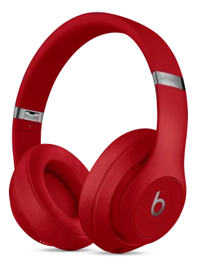 Beats Studio3 Wireless Over‑Ear Headphones - Red