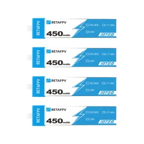 BetaFPV BT2.0 450mAh 1S 30C Battery (4pcs) [DG]