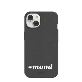 Black #mood iPhone 14 Case with MagSafe Module