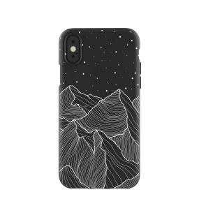 Black Night Panorama iPhone X Case