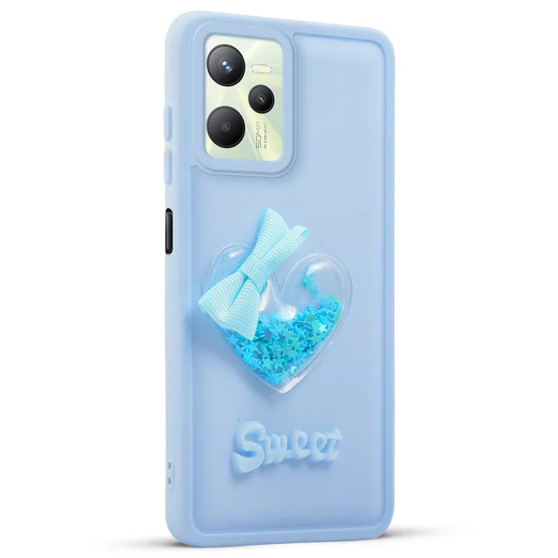 Bow Heart Cute Phone Back Cover for Realme C35