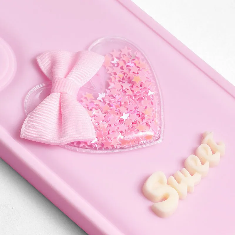 Bow Heart Cute Phone Back Cover for Realme C35