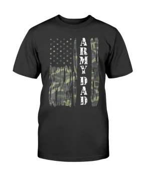 Camo Flag Army Dad T-shirts