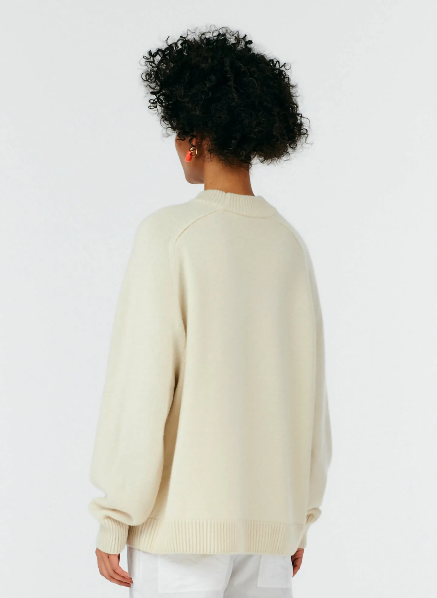 Cashmere Crewneck Oversized Sweater