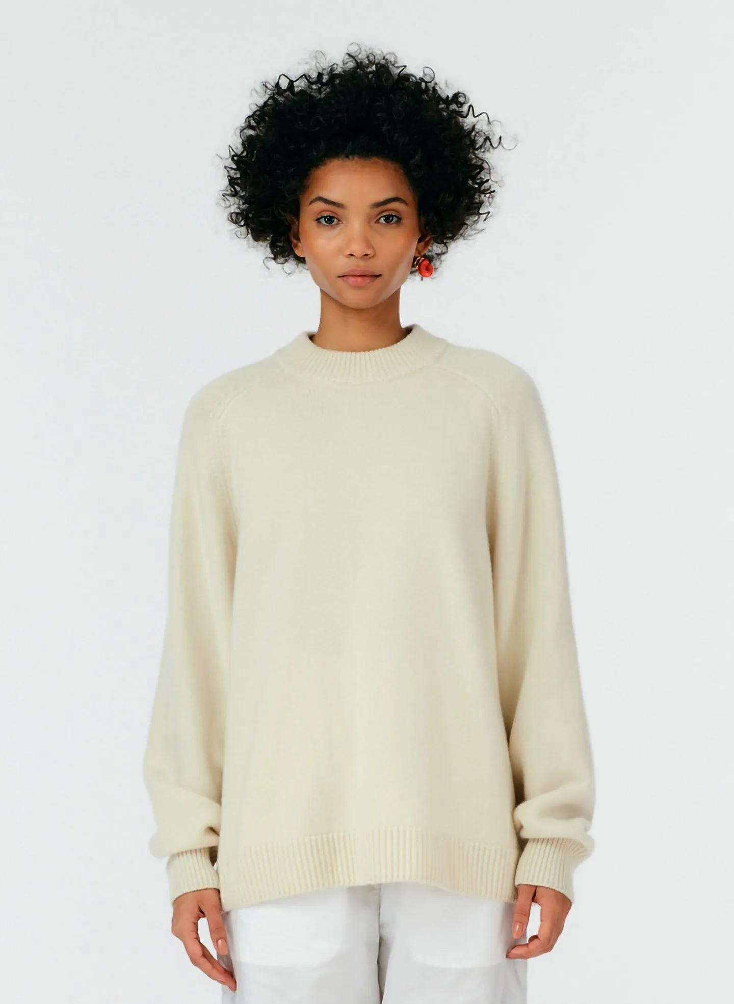 Cashmere Crewneck Oversized Sweater