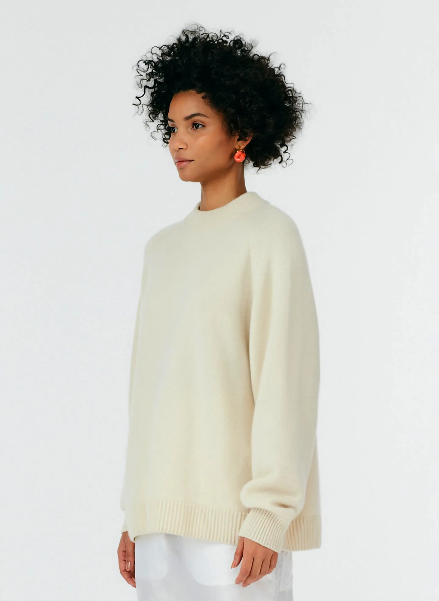 Cashmere Crewneck Oversized Sweater