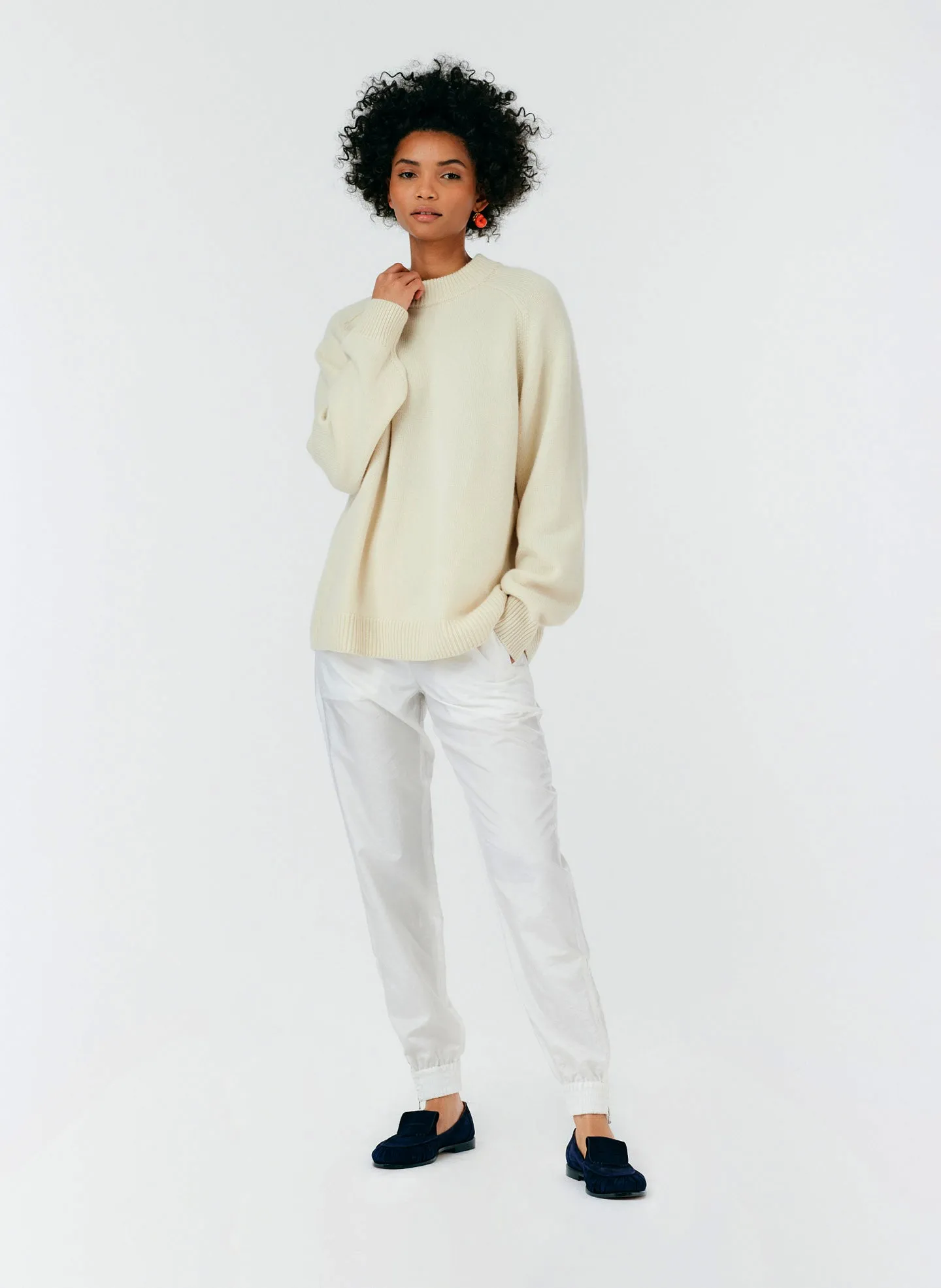 Cashmere Crewneck Oversized Sweater