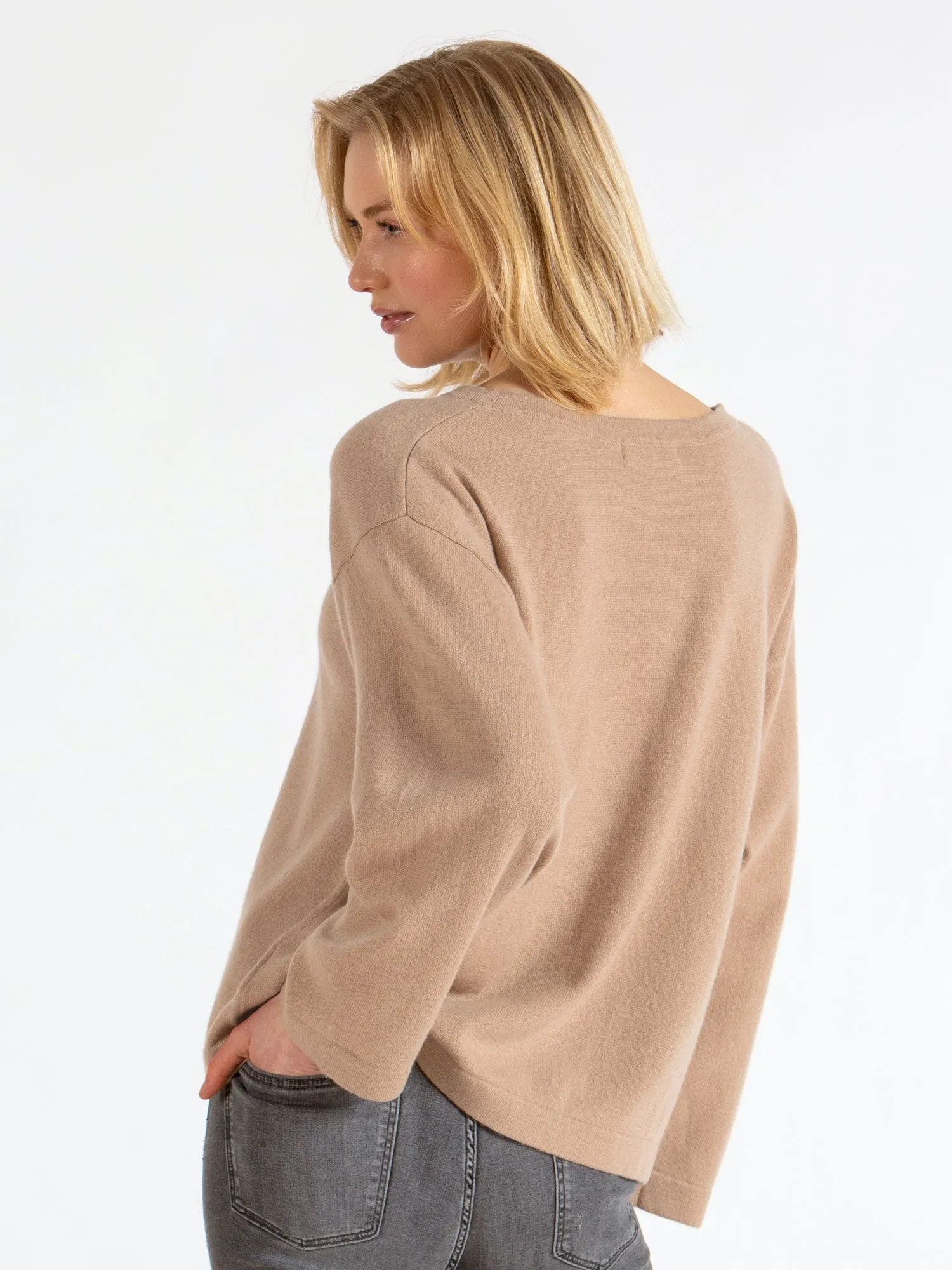 Cashmere sweater "Flash" - sand