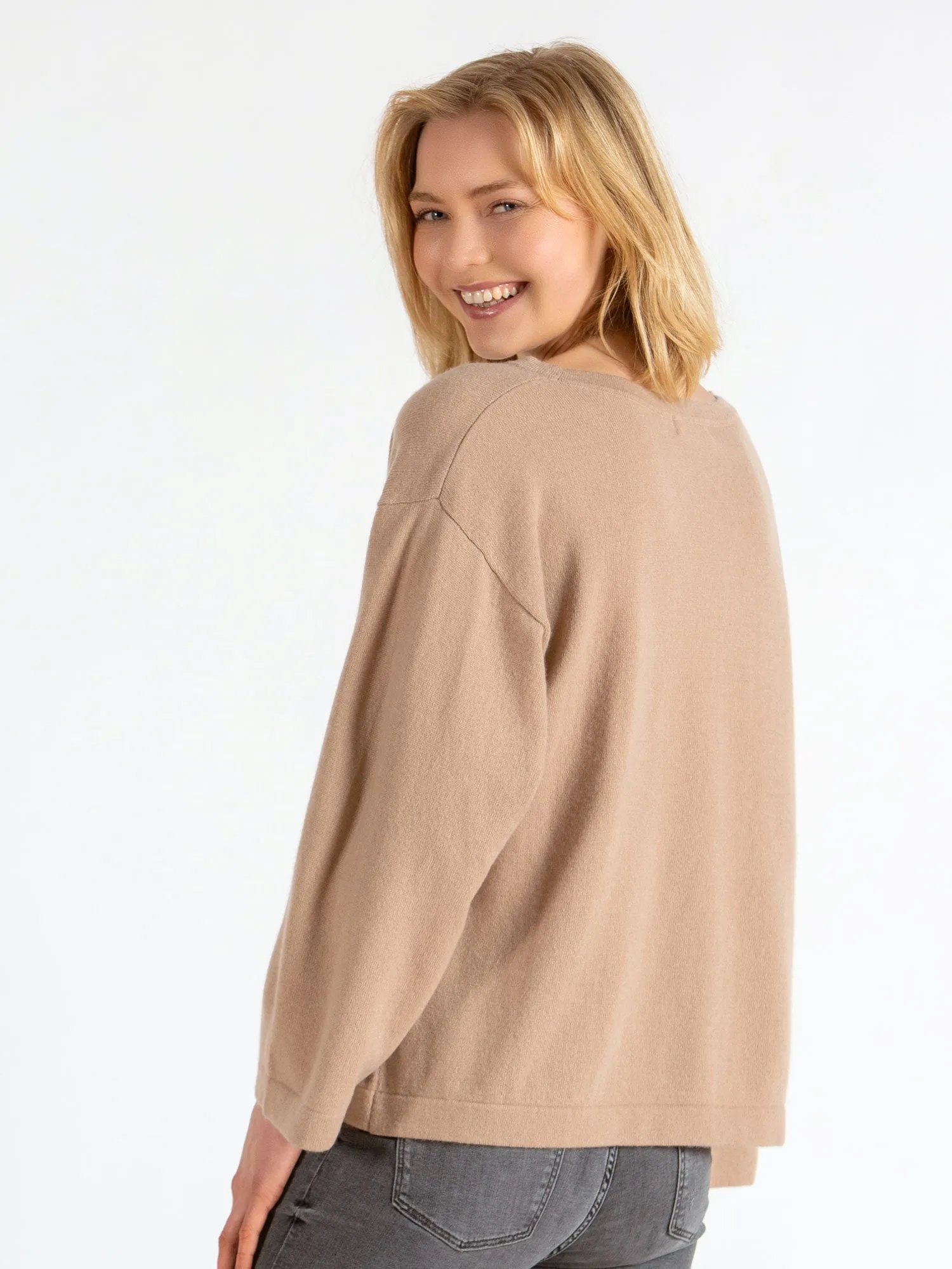 Cashmere sweater "Flash" - sand