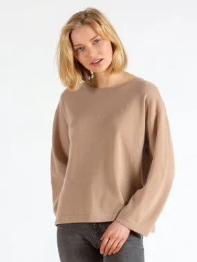 Cashmere sweater "Flash" - sand