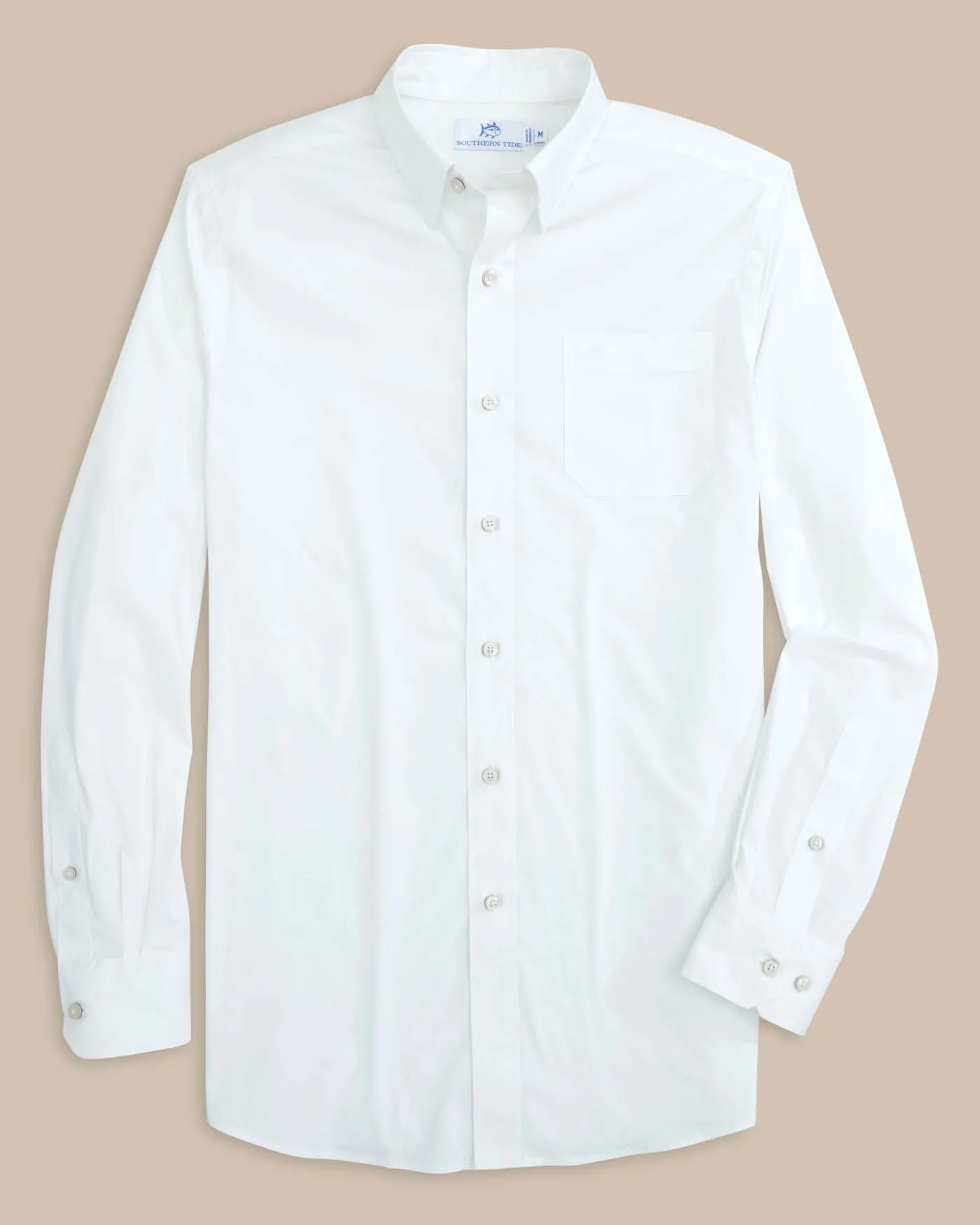 Charleston Overbrook Solid Long Sleeve Sport Shirt