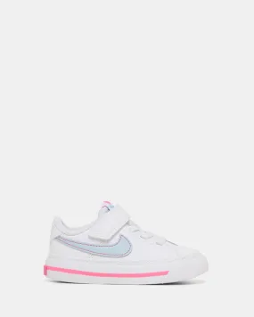 Court Legacy Infant White/Lt Armory Blue/Pinksicle