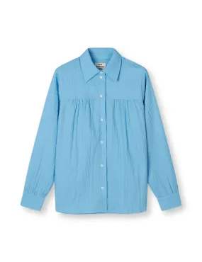 Crinckle Pop Vinny Shirt, Alaskan Blue