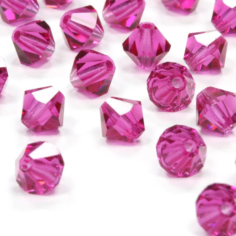 Crystal 5mm Bicone Pink Bundle - Pack of 6