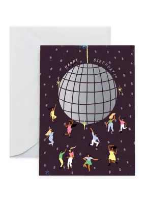 Disco Ball Birthday Card