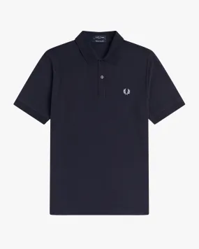 Fred Perry M3 Made In England Plain Polo Shirt - Navy / Ice