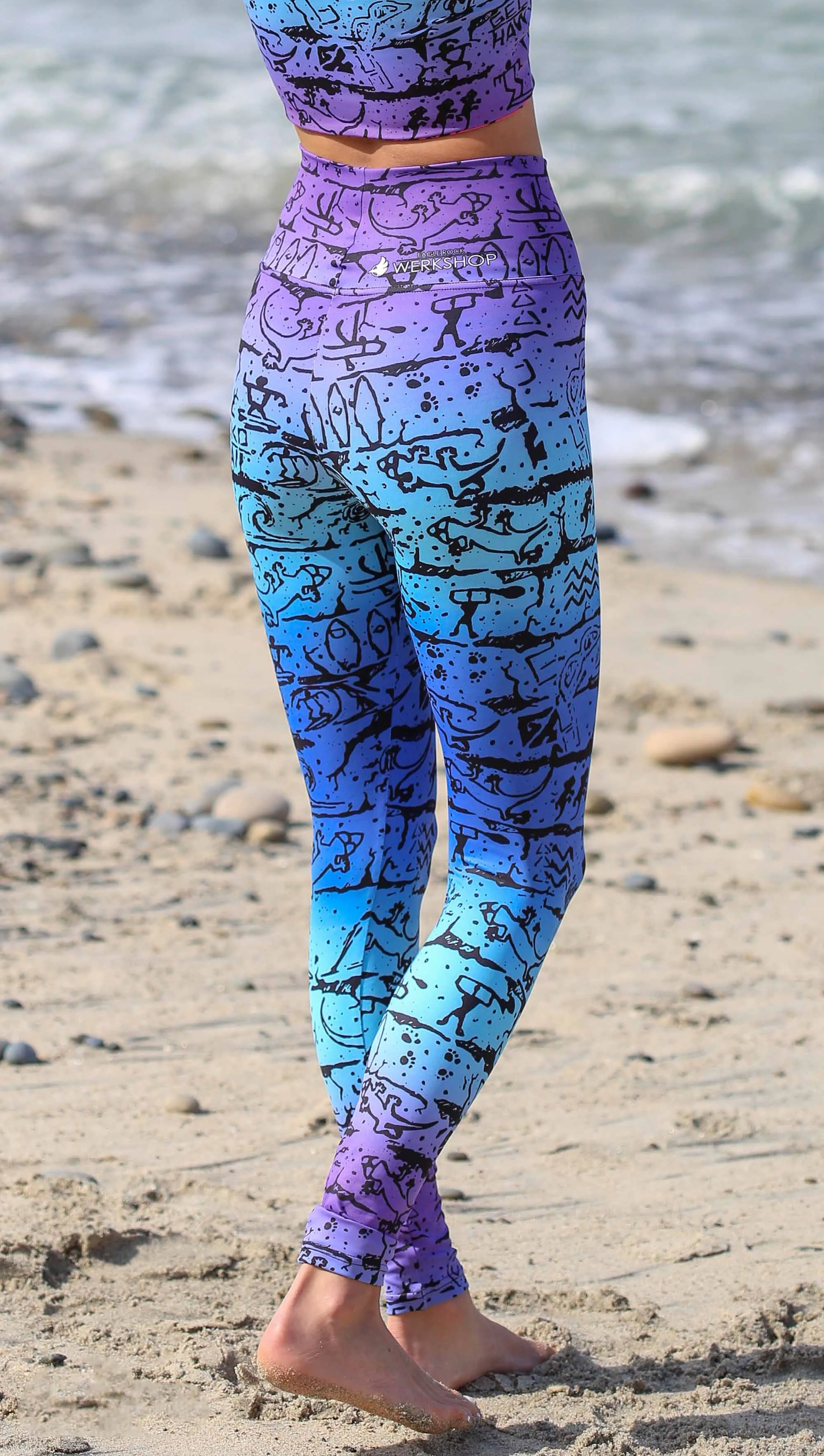 Gecko Hawaii SURF - Athleisure Leggings