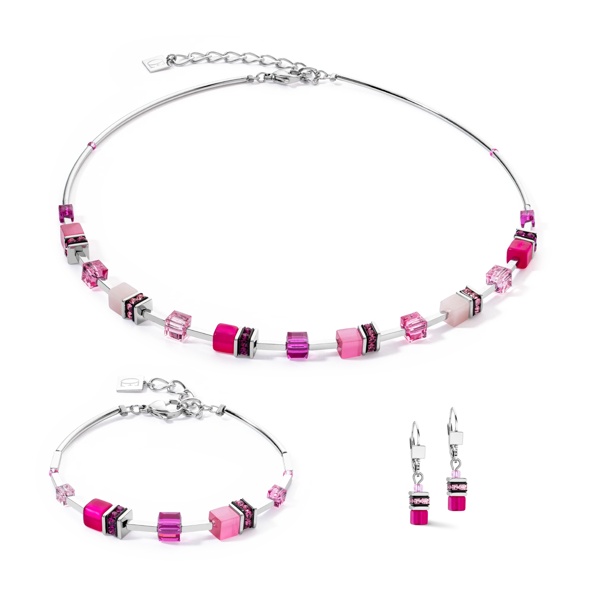 GeoCUBE® Iconic Lite Necklace magenta