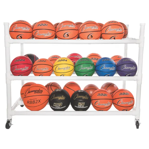 Heavy Duty Ball Cart - 3 Shelf