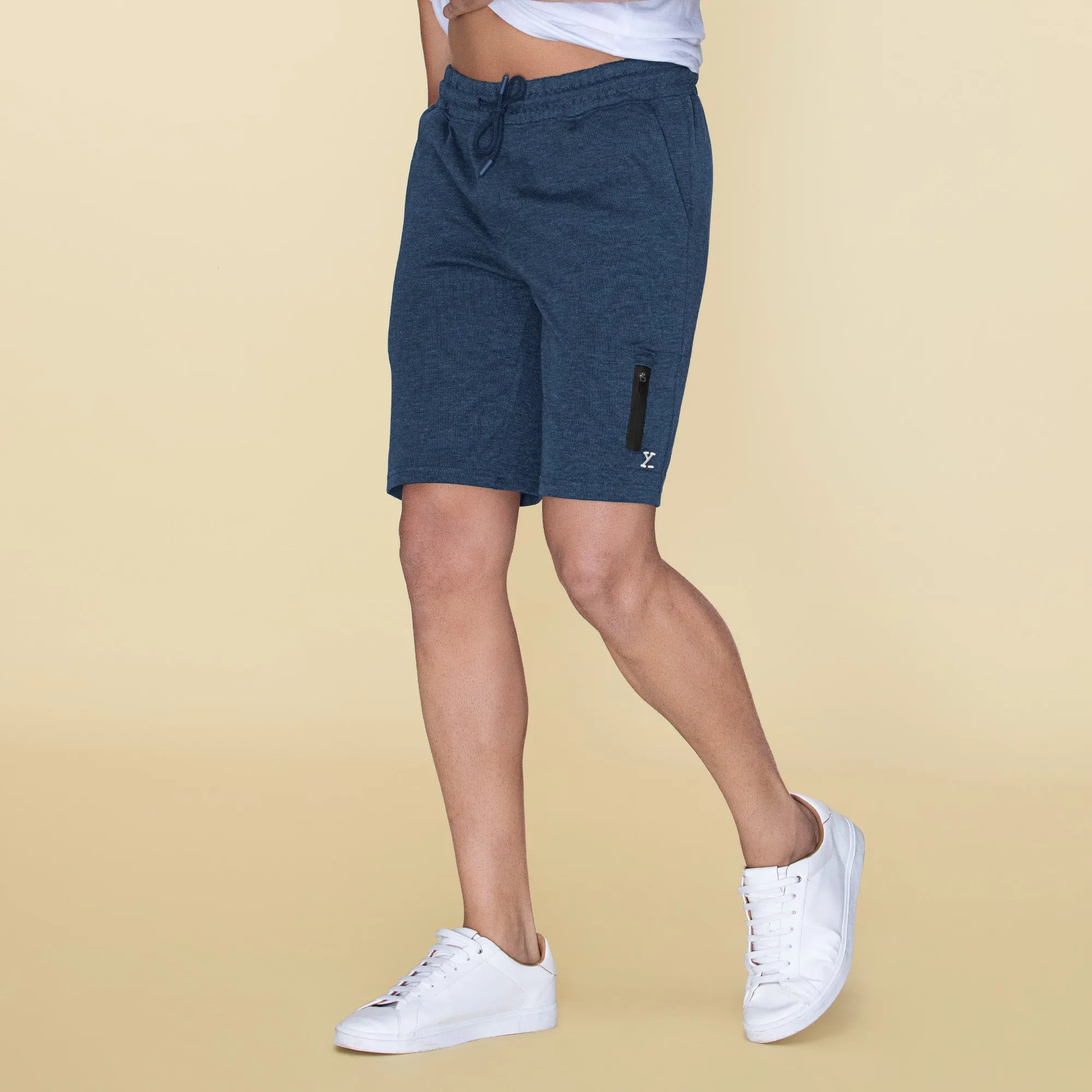 Hype Cotton Rich Shorts Midnight Blue