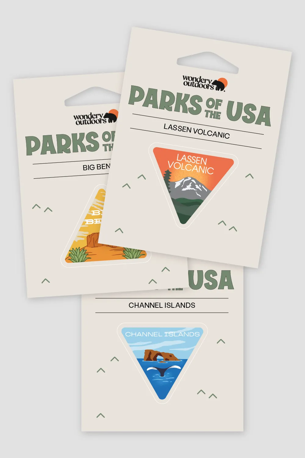 Individual Parks of the USA Stickers