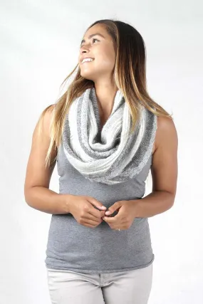 Infinity Alpaca Scarf - Boucle - Monochrome