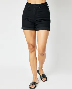 Judy Blue High Waist Tummy Control Cuffed Shorts