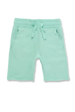 Kids Palma French Terry Shorts (Aqua)