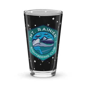 Mount Rainier Sightseeing Shaker pint glass