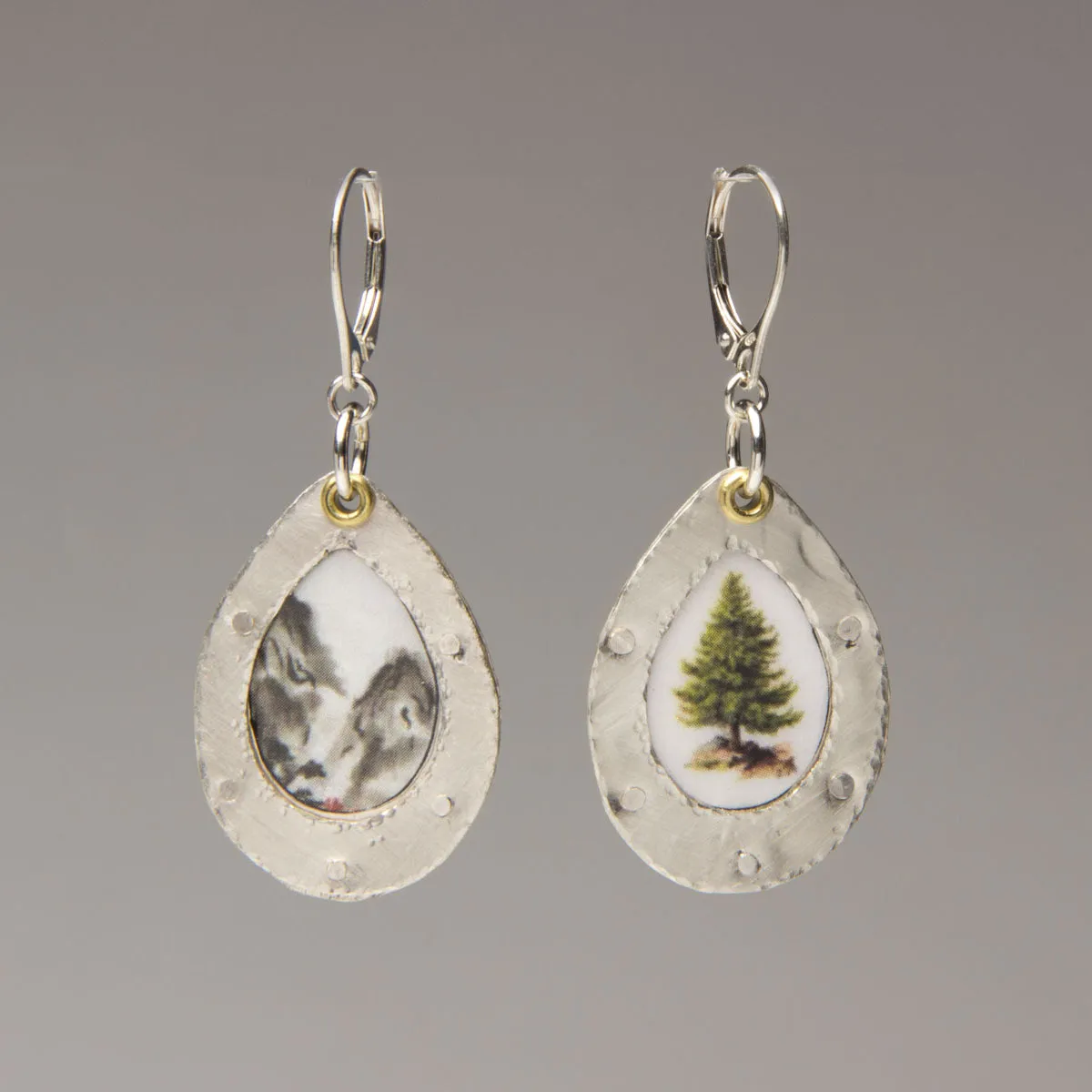 Nancy Hom  - Till I Am One with the Trees and Mountains-Mask and Earrings with Mountain set