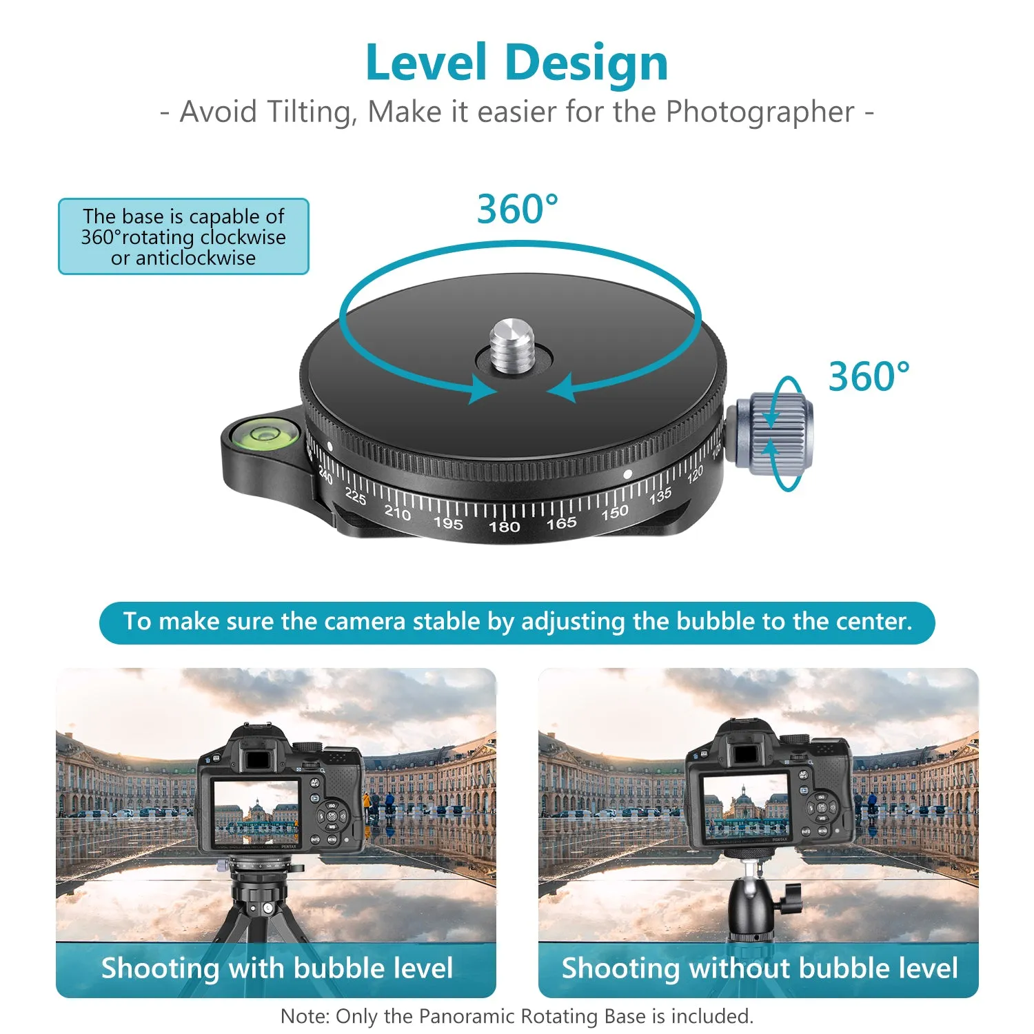 NEEWER Camera Panoramic Panning Base