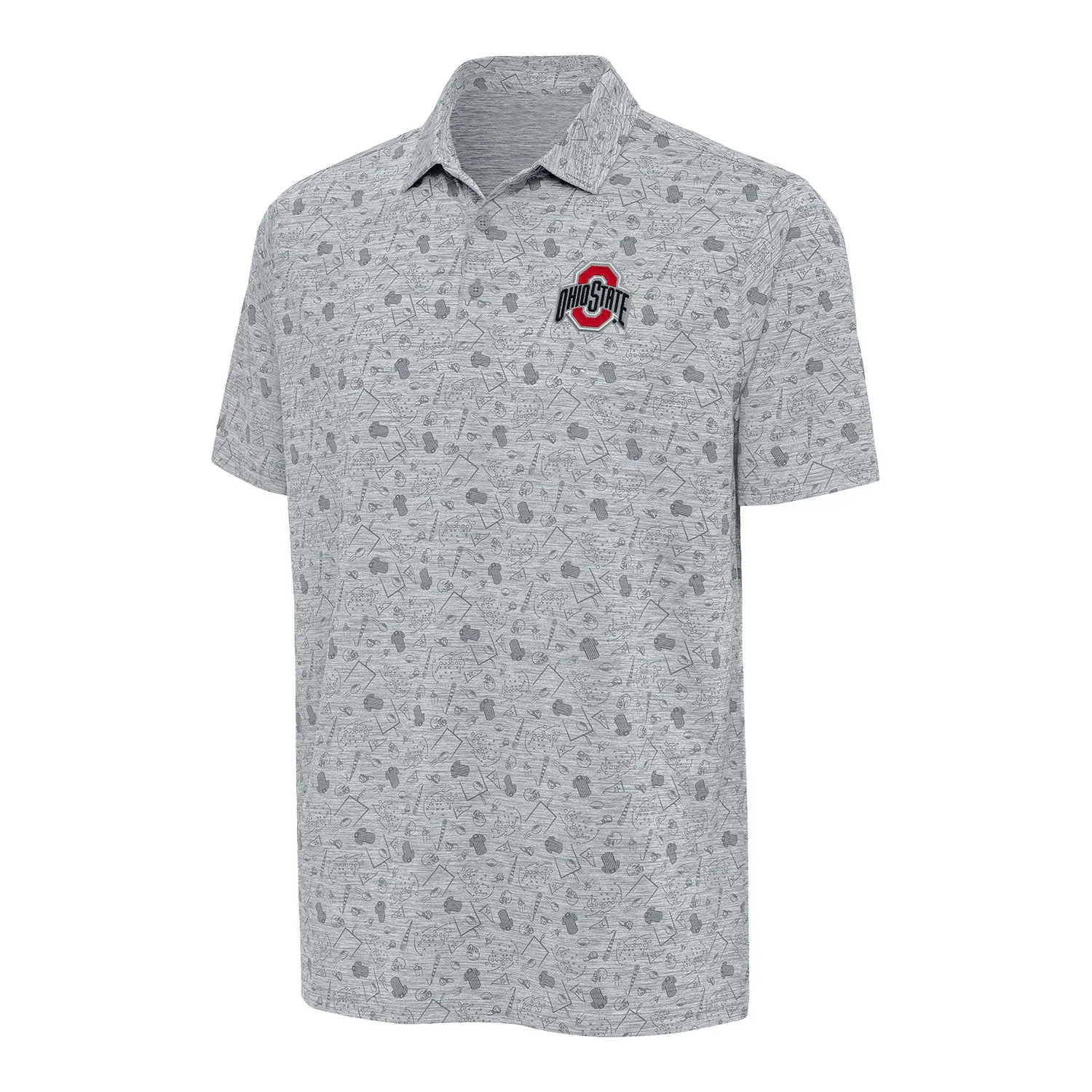 Ohio State Buckeyes  Relentless Gray Polo