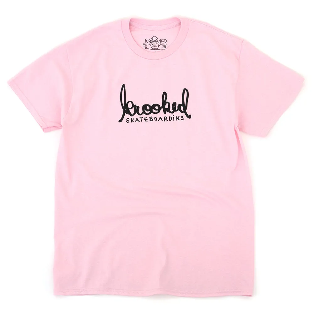 Skript S/S T-Shirt (Lt. Pink / Black)