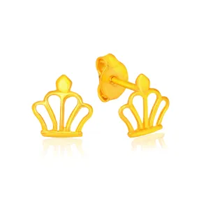 TAKA Jewellery 916 Gold Earrings Crown