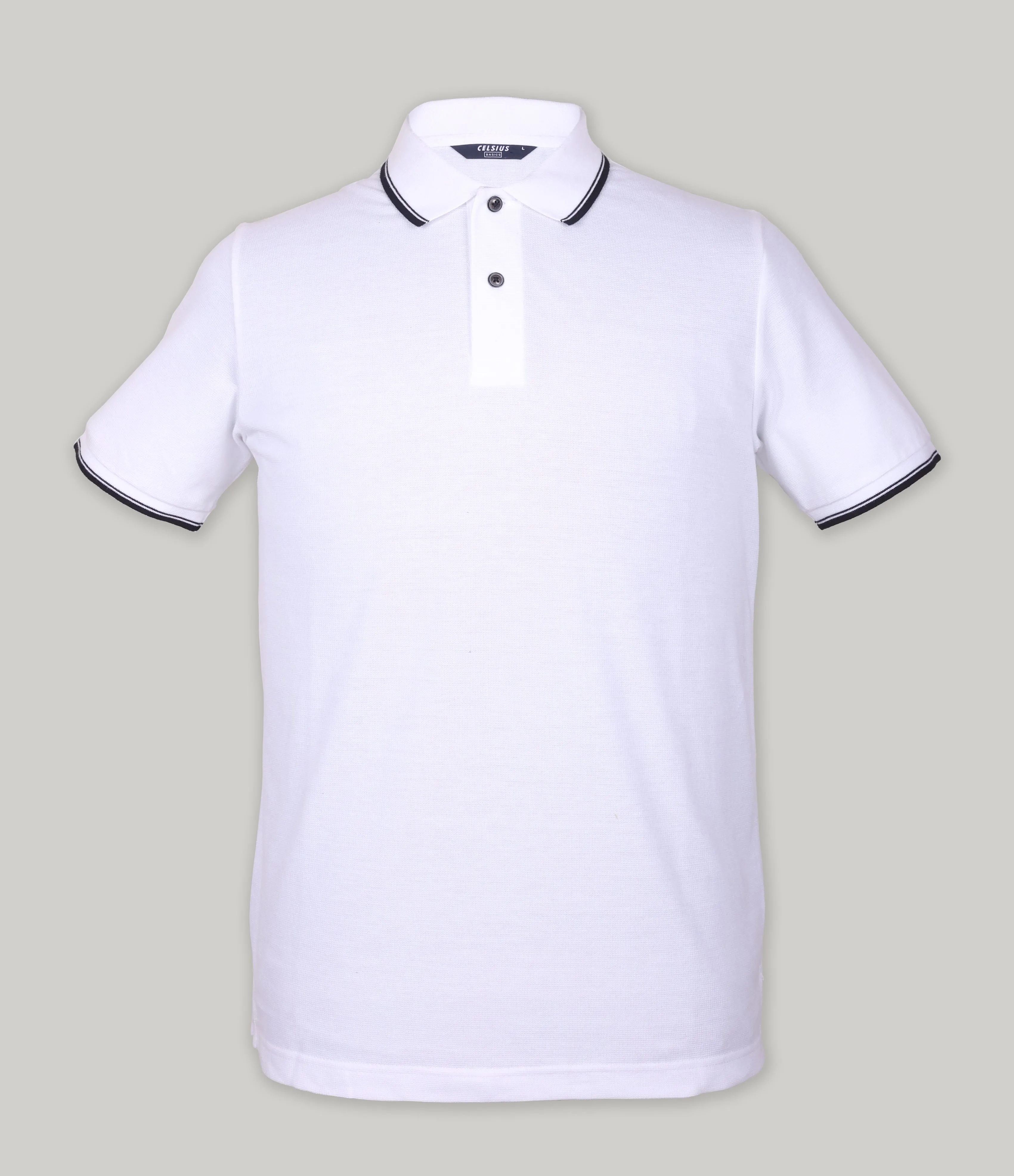 Tipped Collar Solid Polo