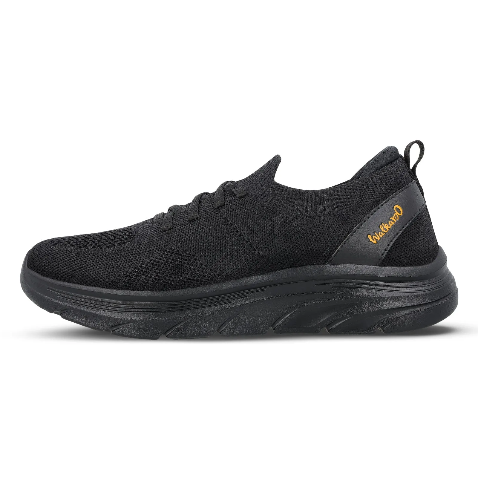 Walkaroo Men Sports Shoe - WS9565 Black Black