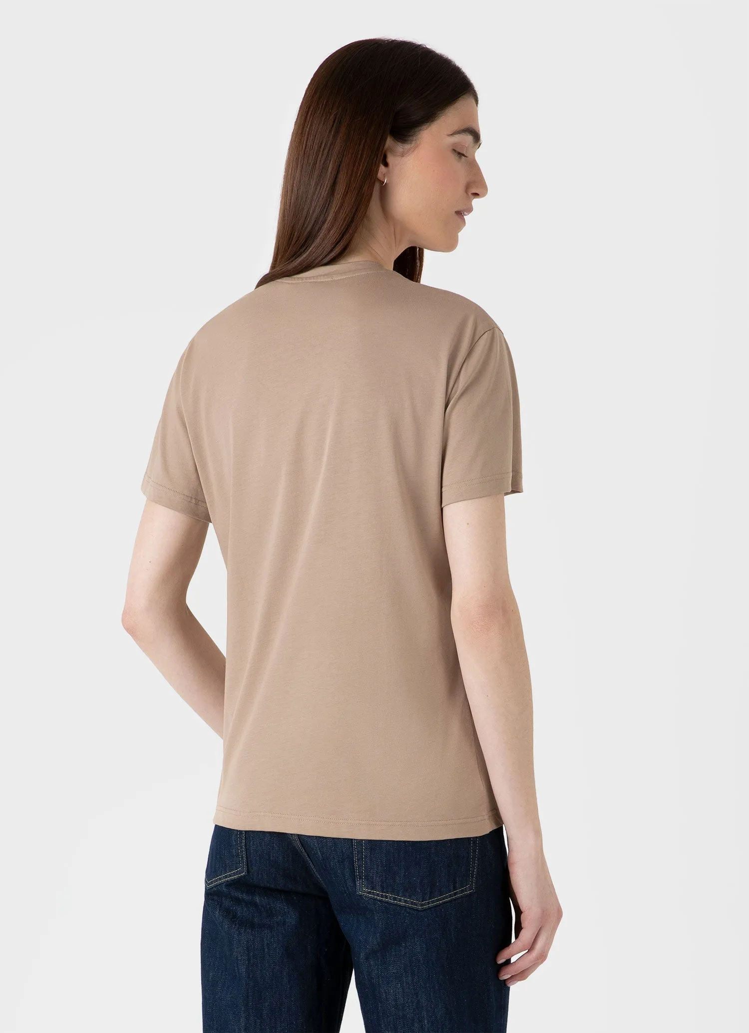 Women's Boy Fit T-shirt in Sandstone